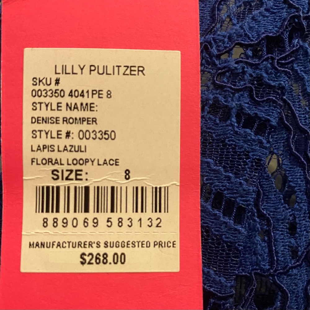 Lilly Pulitzer Floral Lace Romper Dress - Picture 11 of 15
